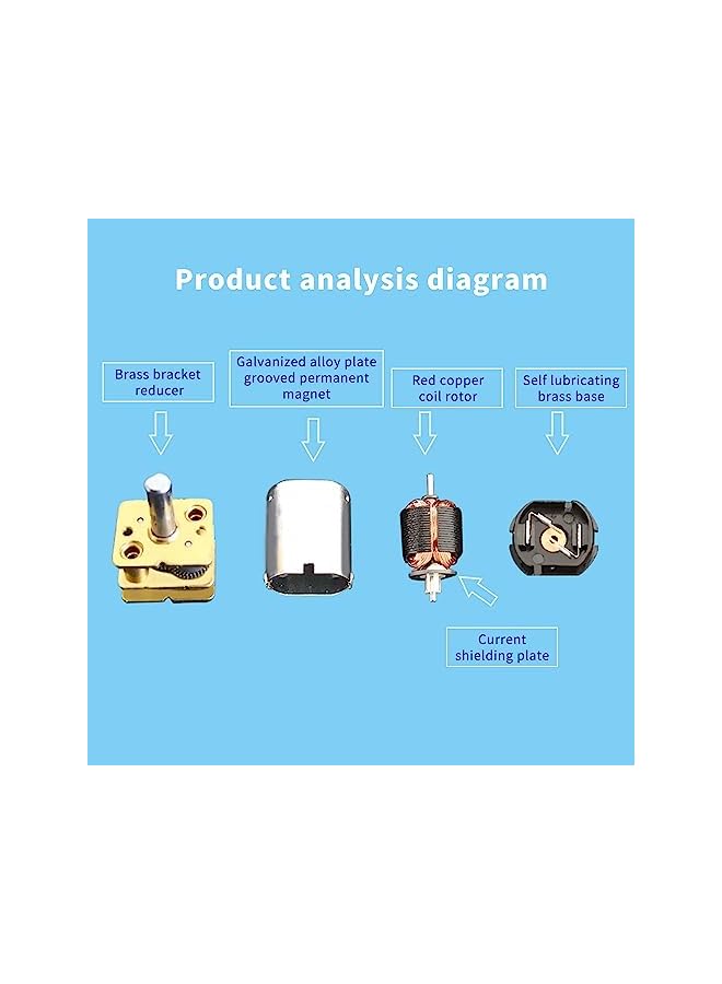 Micro DC Geared Electric Motor, 2 Pcs DC 3V 30RPM, GA12-N20 Mini Deceleration Gear Reduction Motors, for RC Car, Robot Model, DIY Engine Toys - Image 3